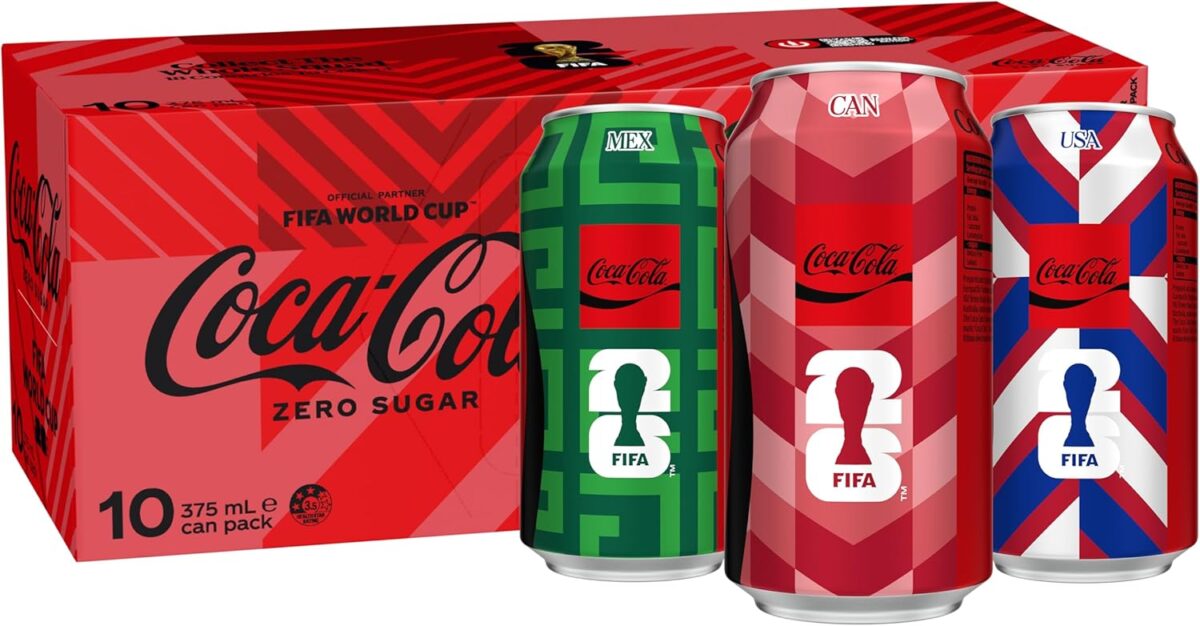 Coca-Cola Zero Sugar Cans 10 x 375 mL [x6]