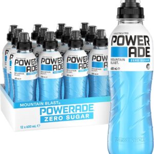 Powerade Zero Sugar Mountain Blast Sports Drink 12 x 600mL [x2]