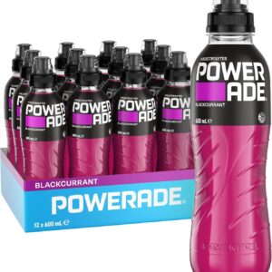 Powerade ION4 Blackcurrant Sports Drink Sipper Cap 12 x 600mL [x2]