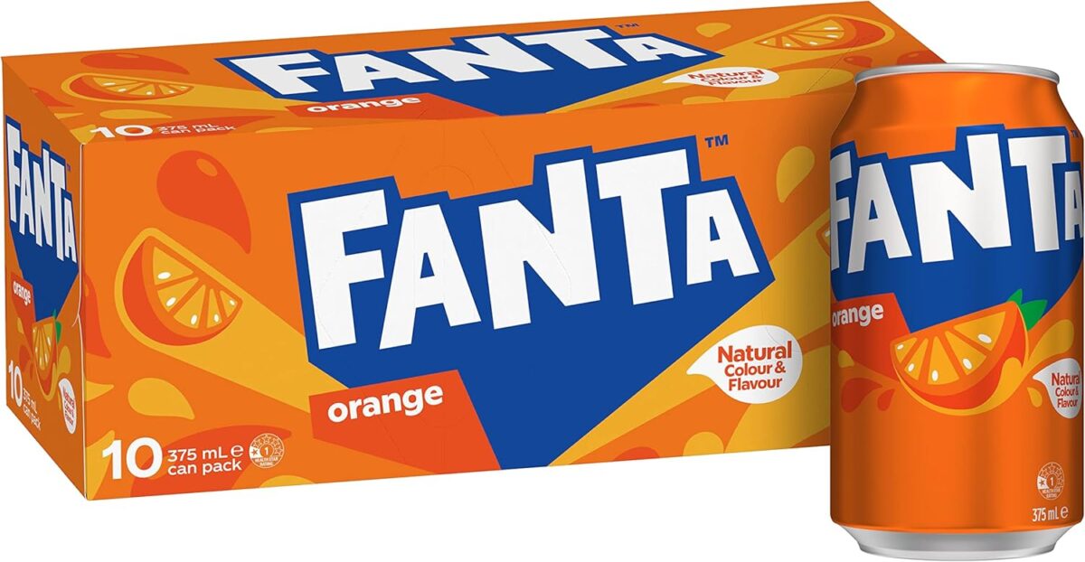 Fanta Orange Multipack Cans 10 x 375mL [x6]