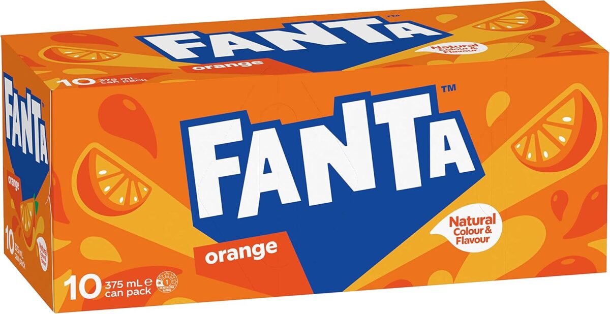 Fanta Orange Multipack Cans 10 x 375mL [x6]