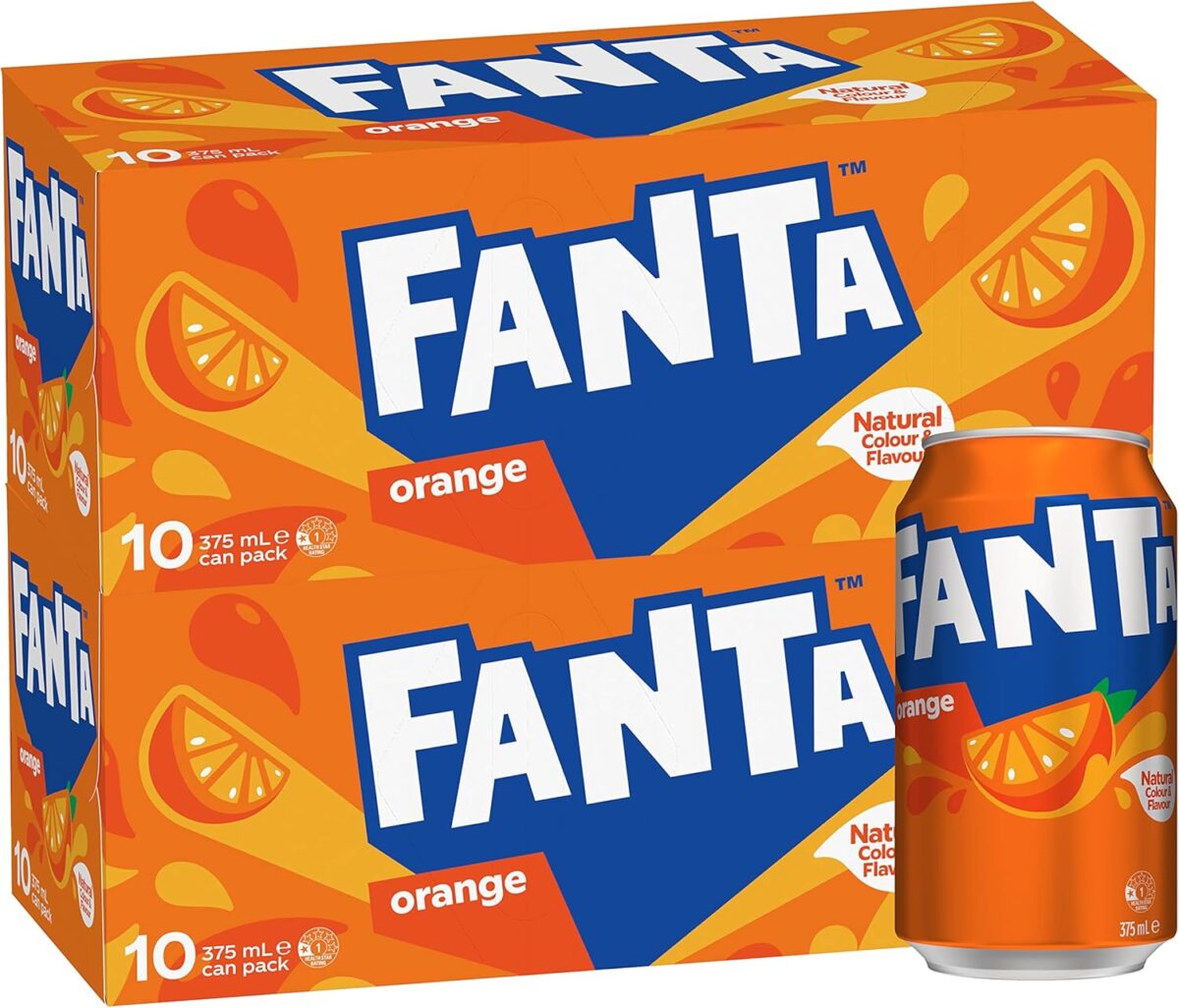 Fanta Orange Multipack Cans 10 x 375mL [x6]