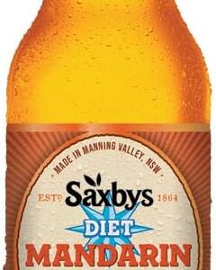Saxby's No Sugar Mandarin 330mL x 15 [x2]