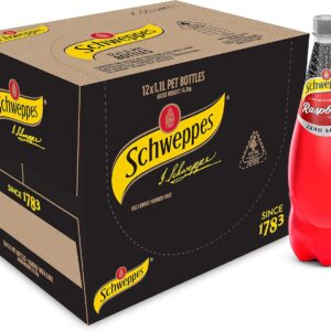Schweppes Raspberry Zero Sugar 12 x 1.1L [x3]