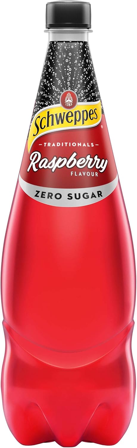 Schweppes Raspberry Zero Sugar 12 x 1.1L [x3]