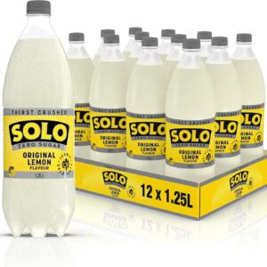 Solo Zero Sugar Lemon Soft Drink 12 x 1.25L [x3]