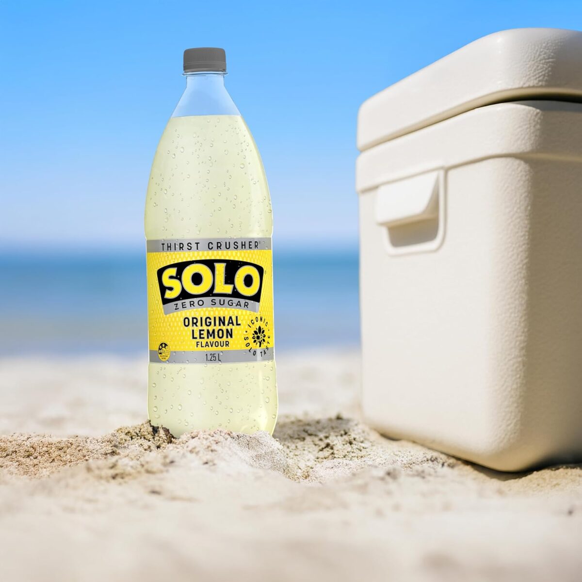 Solo Zero Sugar Lemon Soft Drink 12 x 1.25L [x3]