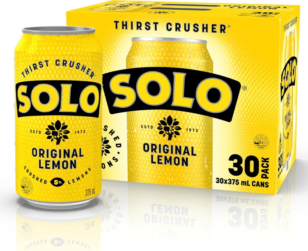 Solo Lemon Soft Drink 30 x 375ml [x3]