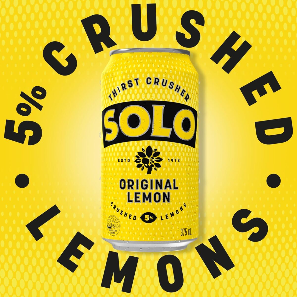Solo Lemon Soft Drink 30 x 375ml [x3]