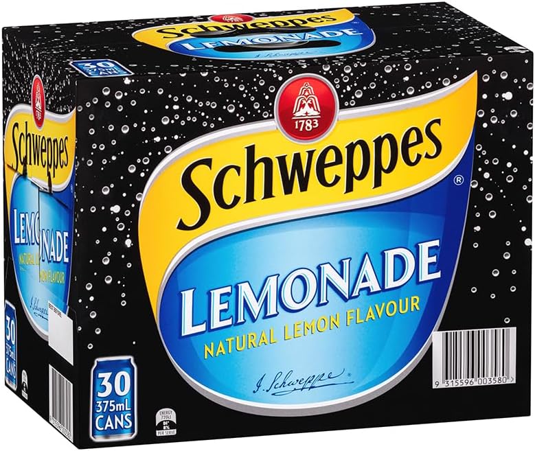 Schweppes Lemonade 30 x 375mL [x3]