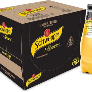 Schweppes Orange and Mango Mineral Water, 12 x 1.1L [x3]