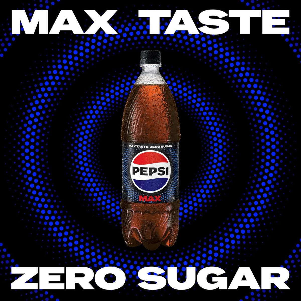 Pepsi Max Zero Sugar Cola, 12 x 1.25L [x3]