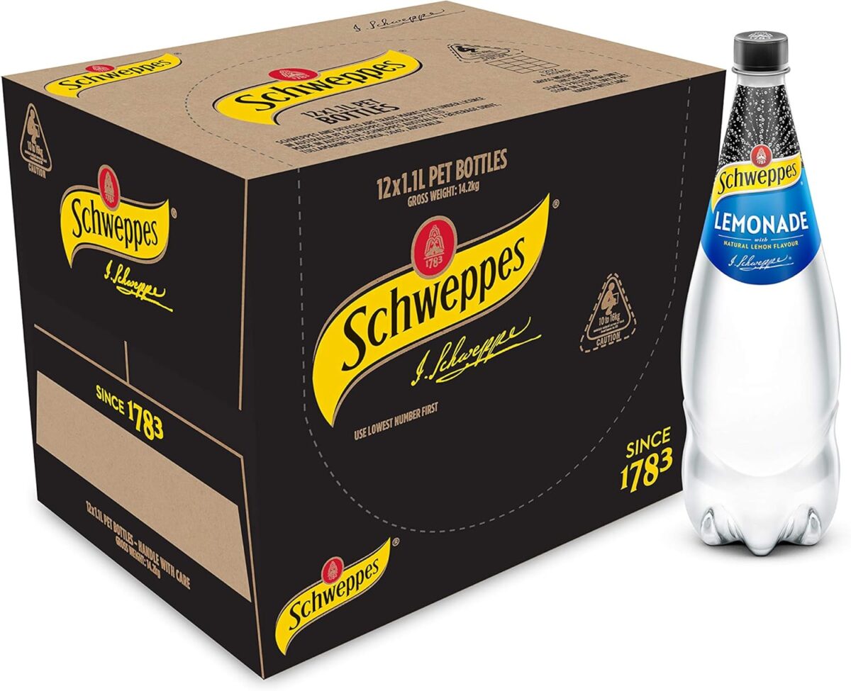 Schweppes Lemonade 12 x 1.1L [x3]