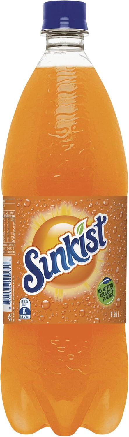 Sunkist Orange Soft Drink 12 x 1.25L [x3]