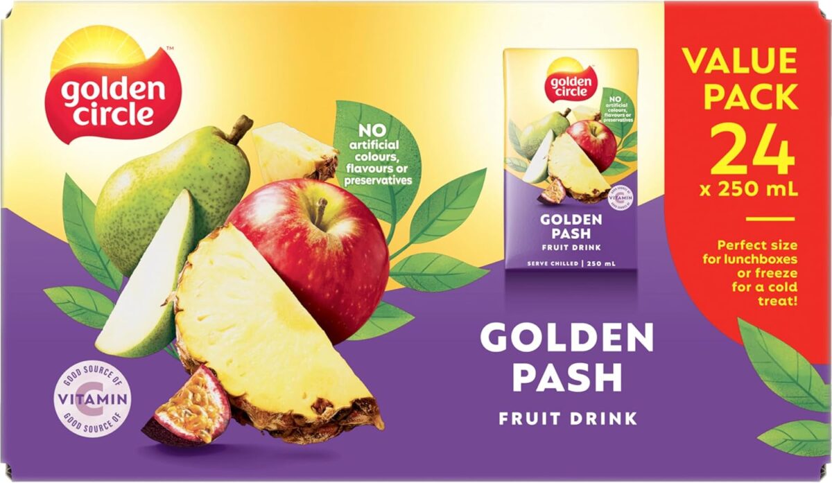 Golden Circle Golden Pash Fruit Drink 24 x 250ml [x3]