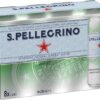 San Pellegrino Sparkling Natural Mineral Water Can, 24 x 330 mL [x2]