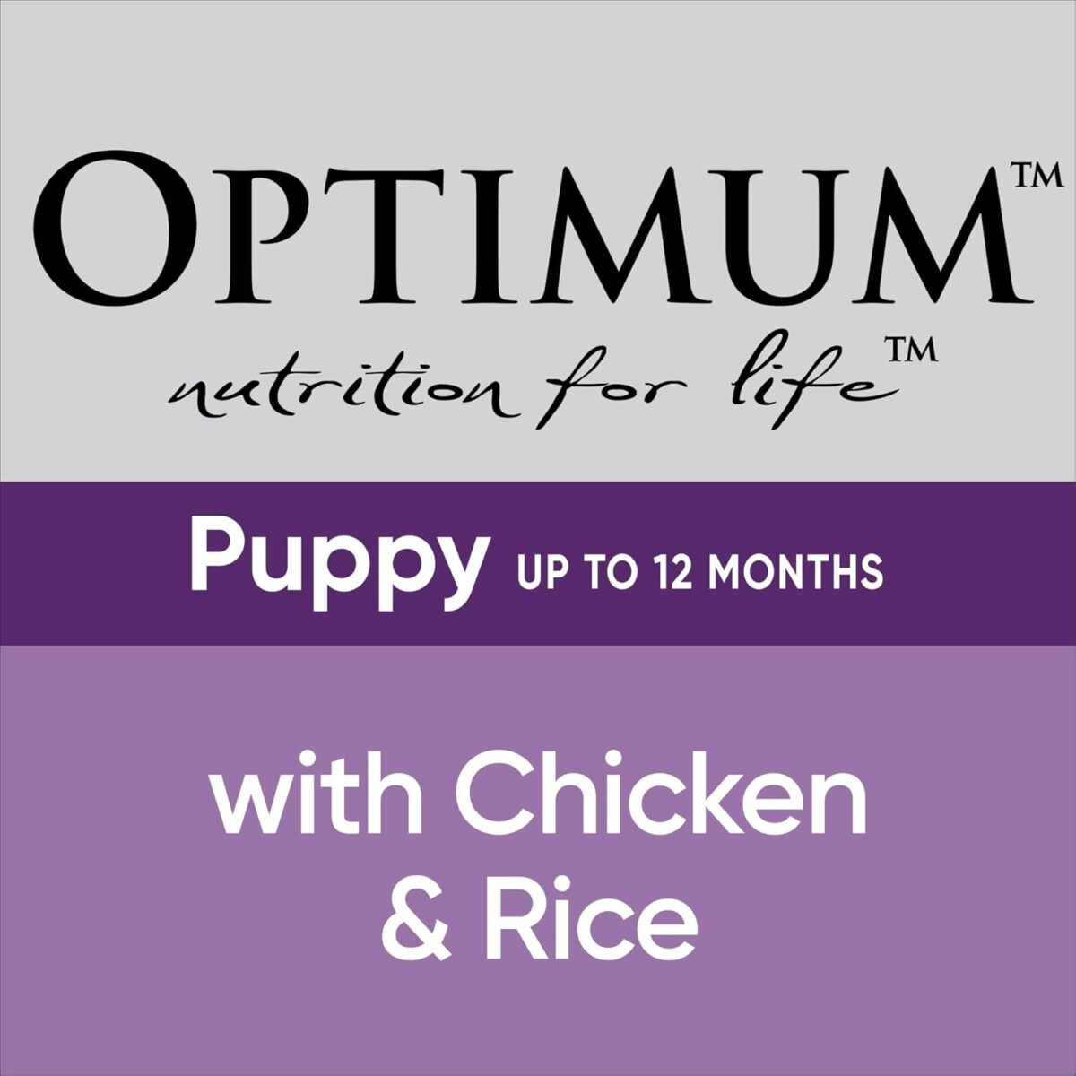 Optimum Chicken and Rice Wet Puppy Food, 12 Cans, Medium [x2]