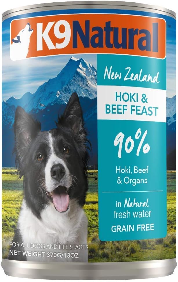 K9 Natural Wet Dog Food Pâté Hoki & Beef Feast 370g