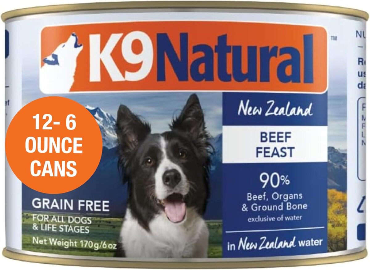 K9 Natural Wet Dog Food Pâté Hoki & Beef Feast 370g
