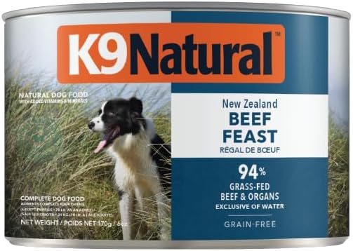 K9 Natural Wet Dog Food Pâté Hoki & Beef Feast 370g