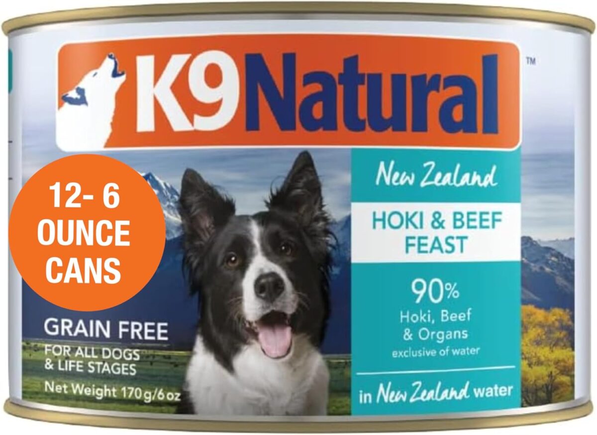 K9 Natural Wet Dog Food Pâté Hoki & Beef Feast 370g