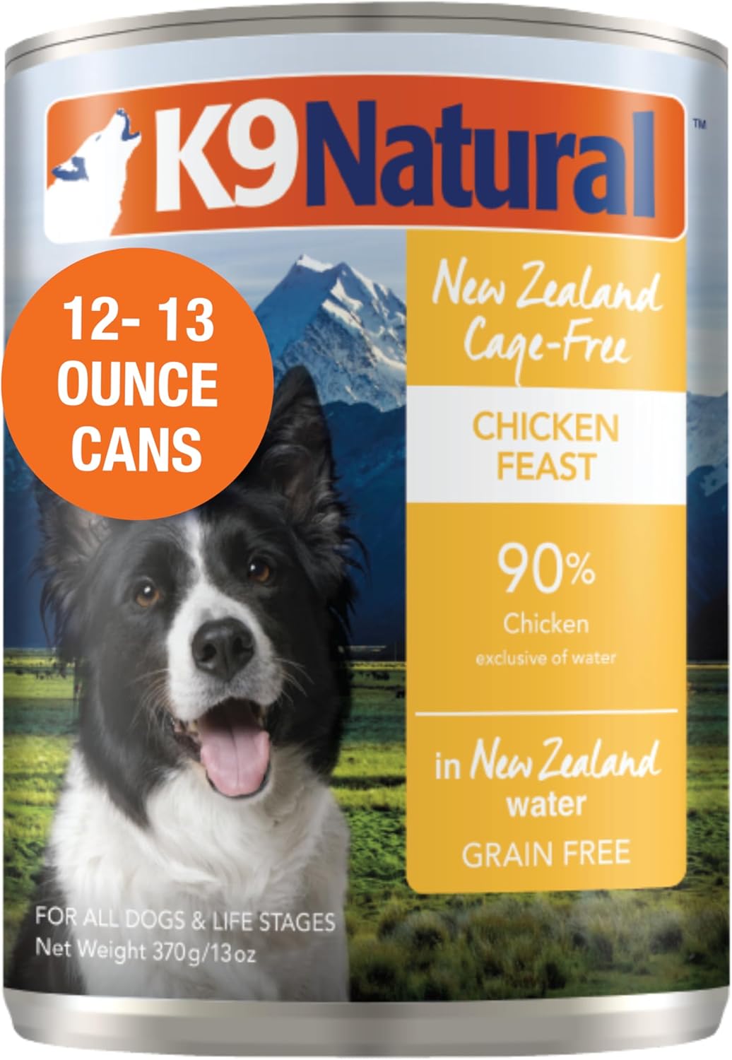 K9 Natural Wet Dog Food Pâté Hoki & Beef Feast 370g