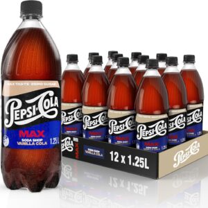 Pepsi Max Vanilla Zero Sugar Cola 12 x 1.25L [x3]