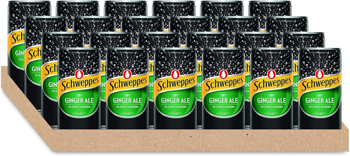 Schweppes Dry Ginger Ale 24 x 200ml [x2]