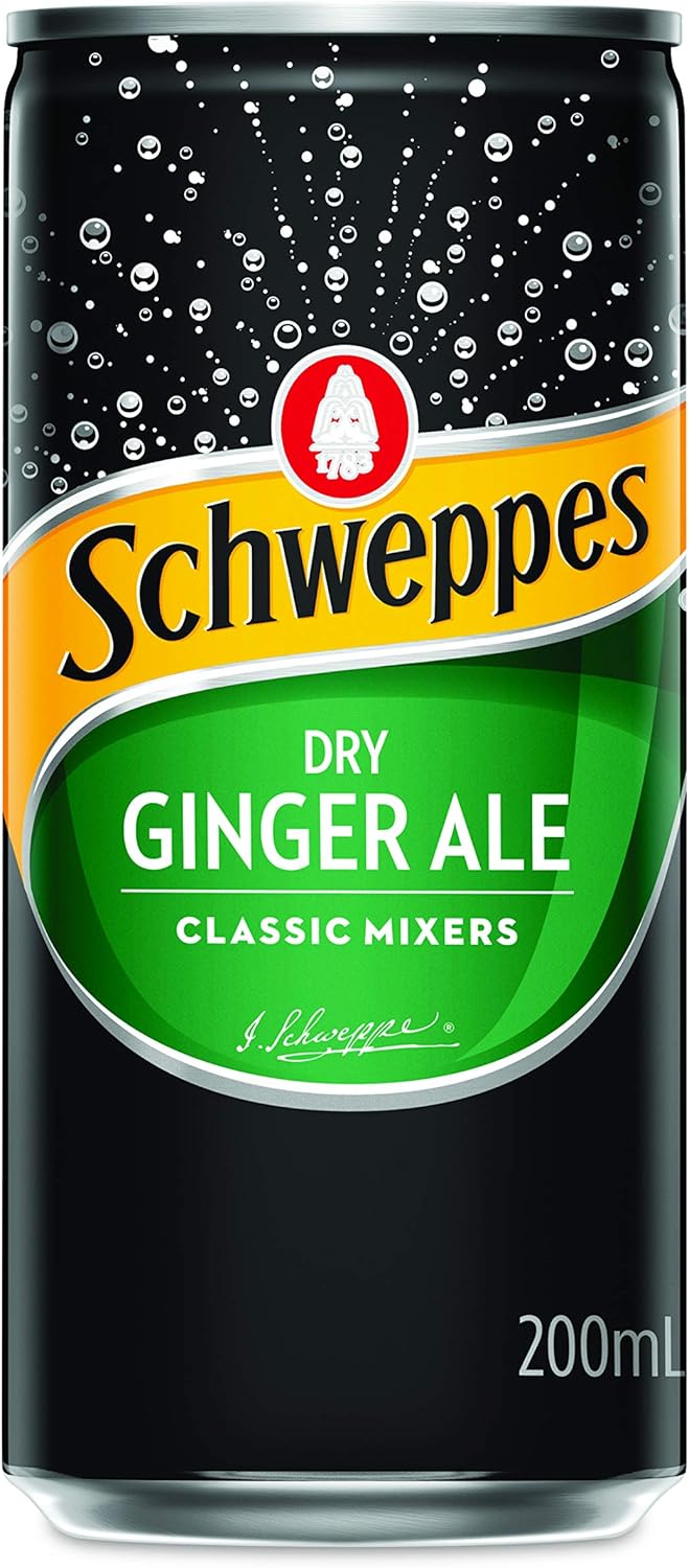 Schweppes Dry Ginger Ale 24 x 200ml [x2]