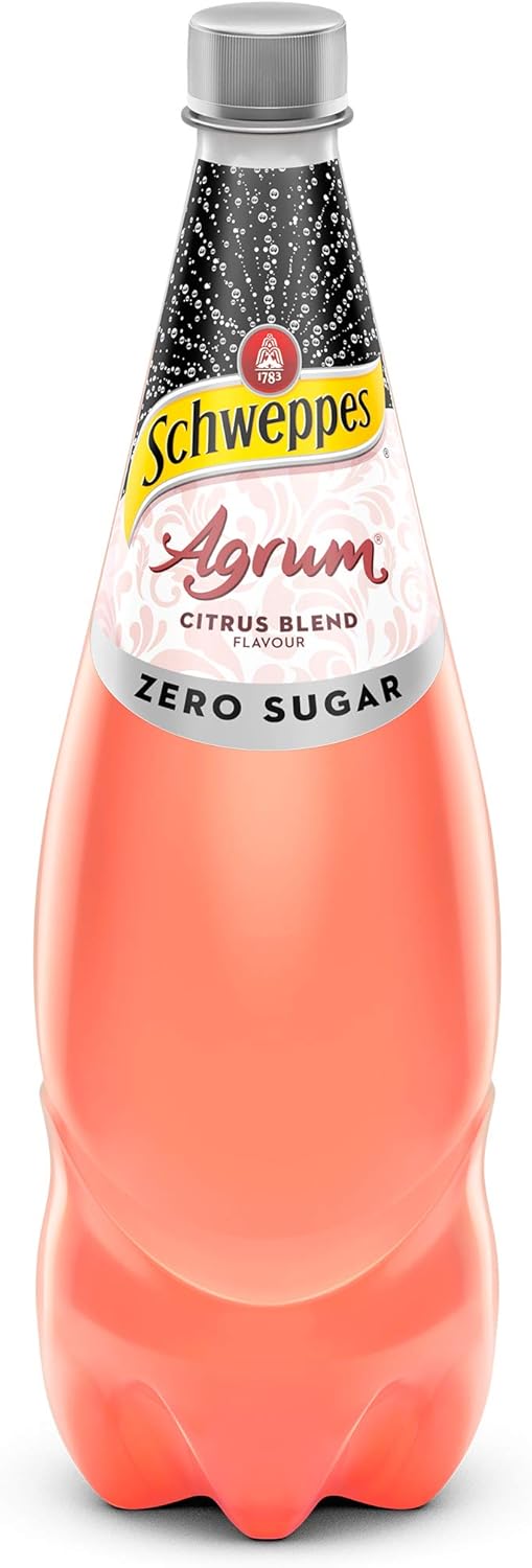 Schweppes Agrum Citrus Zero Sugar 12 x 1.1L [x3]