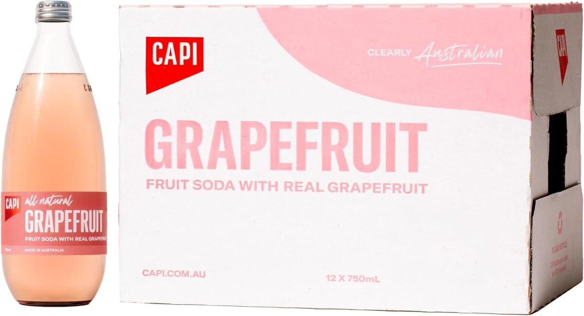 CAPI Fruit Blood Orange Soda 250ml x 24 [x2]