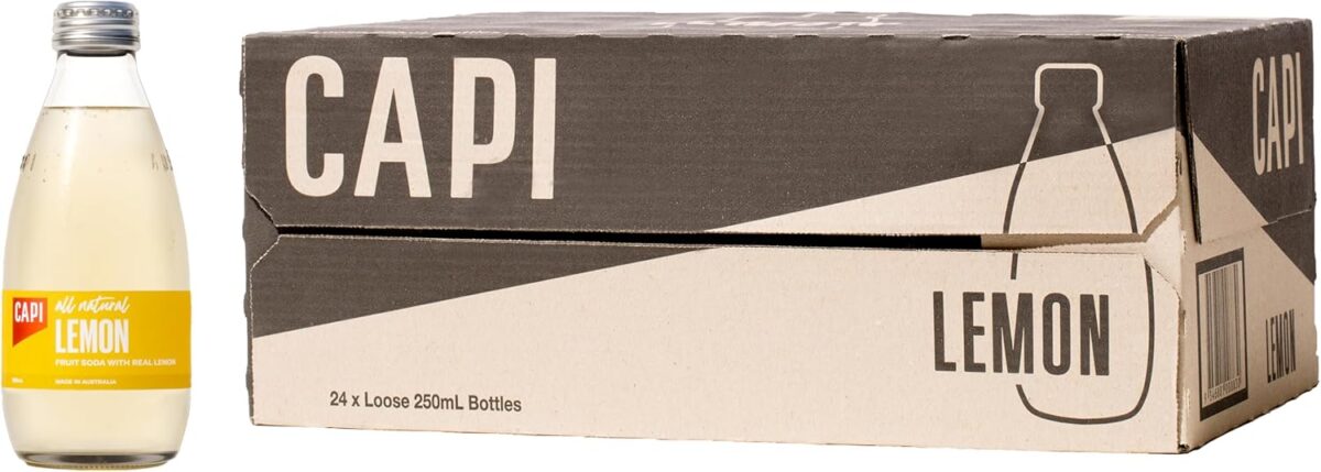 CAPI Fruit Blood Orange Soda 250ml x 24 [x2]