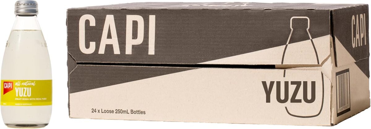 CAPI Fruit Blood Orange Soda 250ml x 24 [x2]