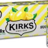 Kirks Sugar Free Lemon Squash Soft Drink Cans 10 x 375mL [x7]