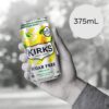 Kirks Sugar Free Lemon Squash Soft Drink Cans 10 x 375mL [x7]