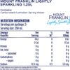Mount Franklin Lightly Sparkling Water Natural Multipack 12 x 1.25L [x3]