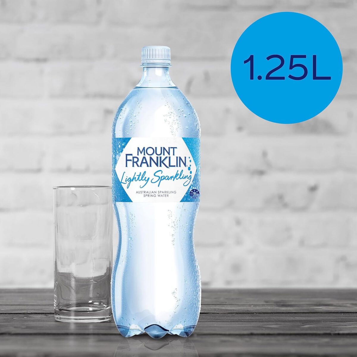 Mount Franklin Lightly Sparkling Water Natural Multipack 12 x 1.25L [x3]