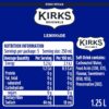 Kirks Sugar Free Lemonade 12 x 1.25L [x3]