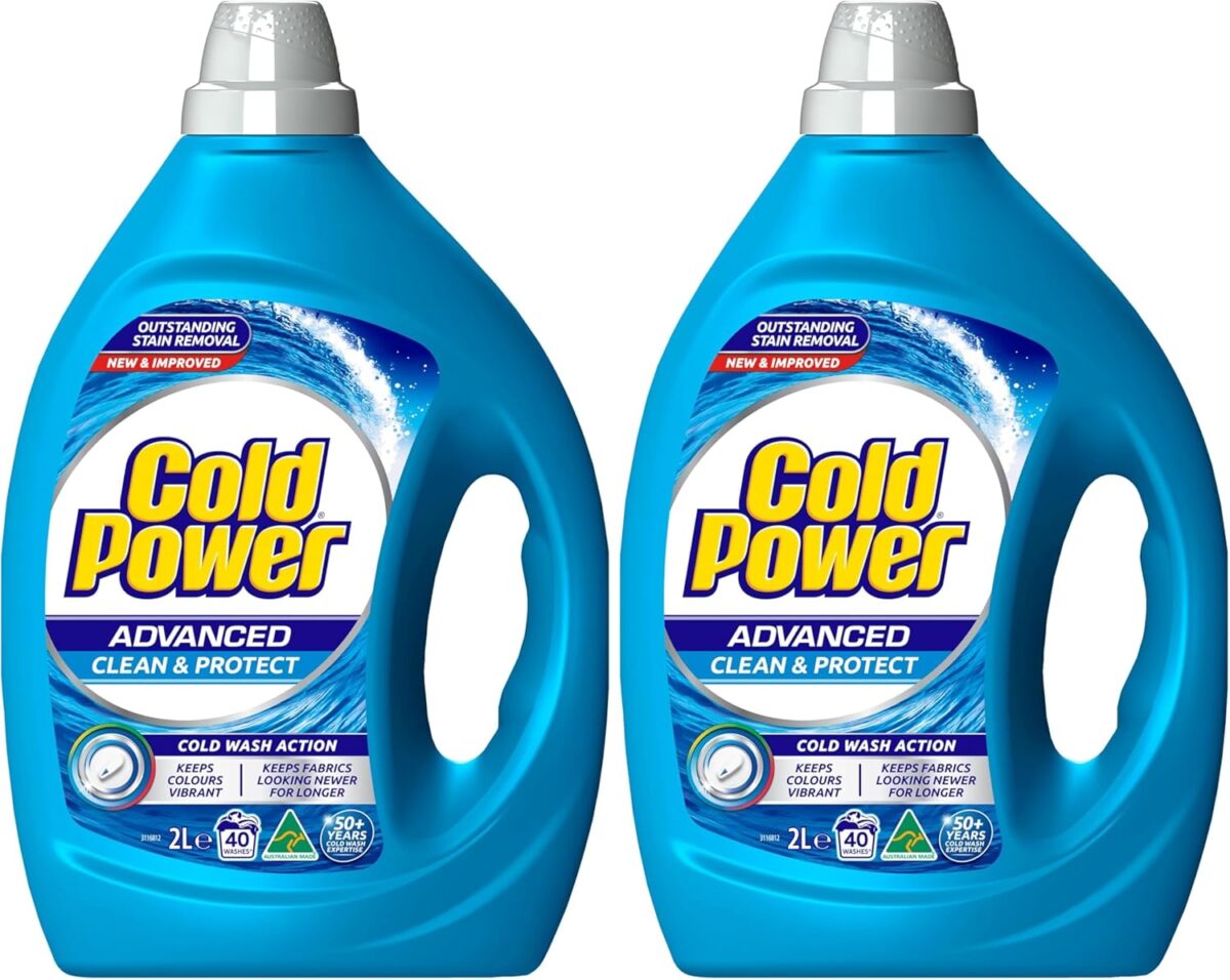 Cold Power Sensitive Pure Clean Washing Liquid Laundry Detergent 2 Litre [x5]