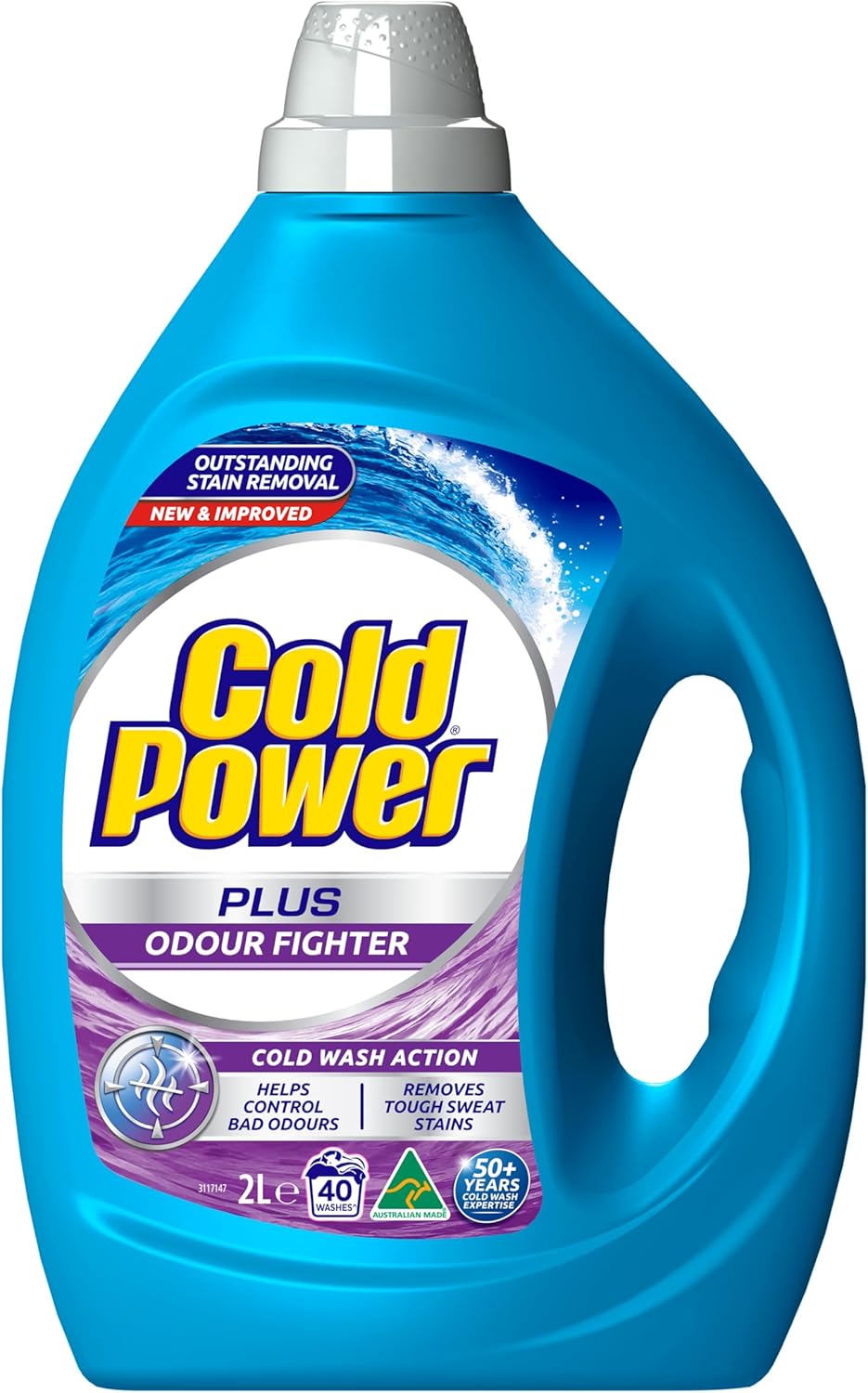 Cold Power Sensitive Pure Clean Washing Liquid Laundry Detergent 2 Litre [x5]