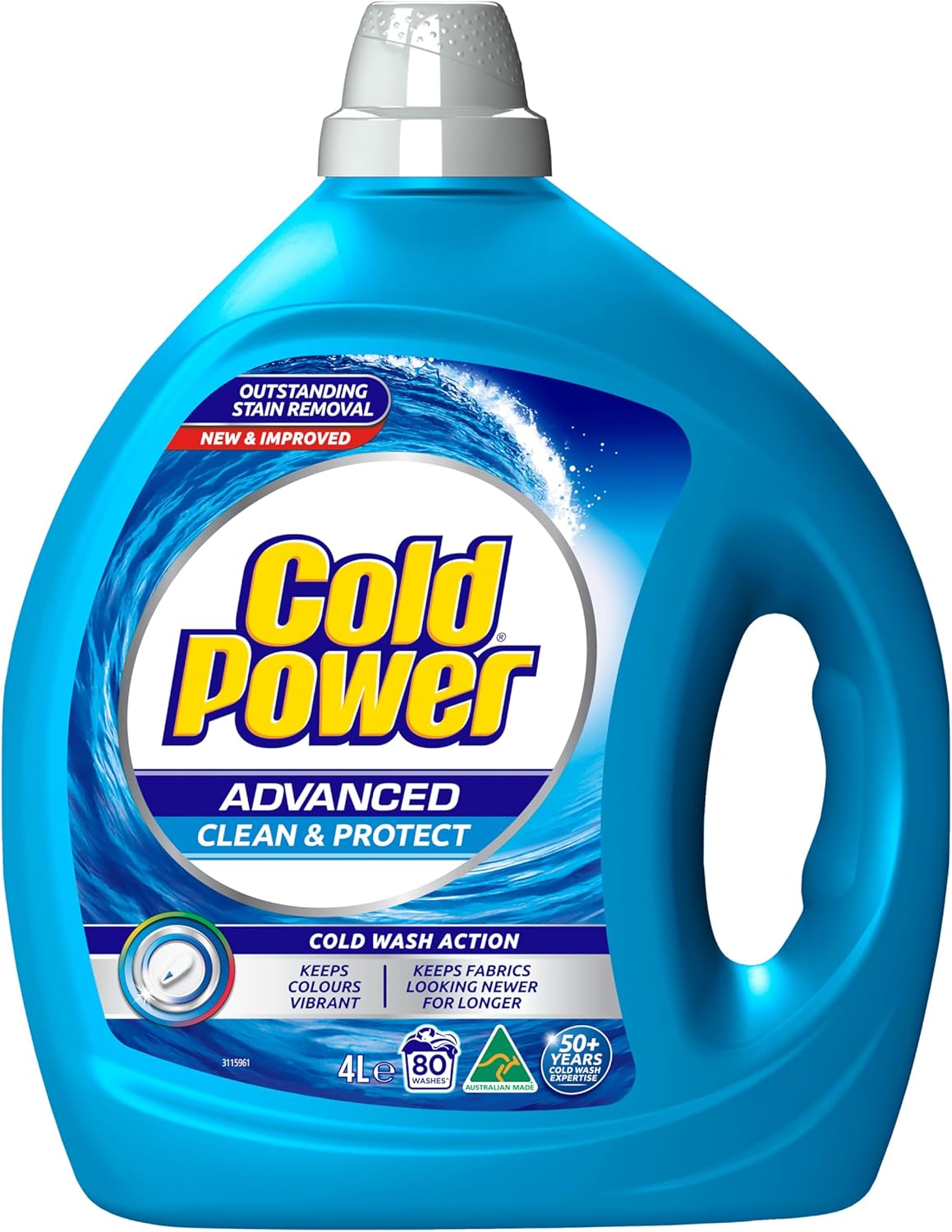 Cold Power Sensitive Pure Clean Washing Liquid Laundry Detergent 2 Litre [x5]