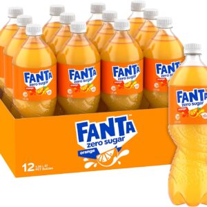 Fanta Orange Zero Sugar Soft Drink 12 x 1.25L [x2]