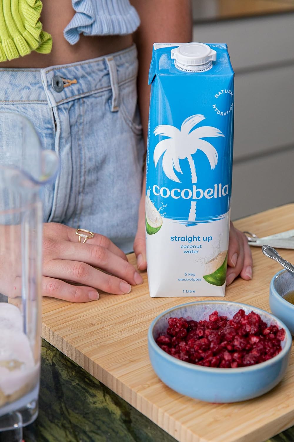 Cocobella Coconut Water Straight Up 6 X 1L [x4]