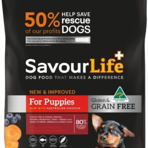 SavourLife Grain Free, Puppy Food, Australian Chicken - High Protein, 2.5kg [x2]
