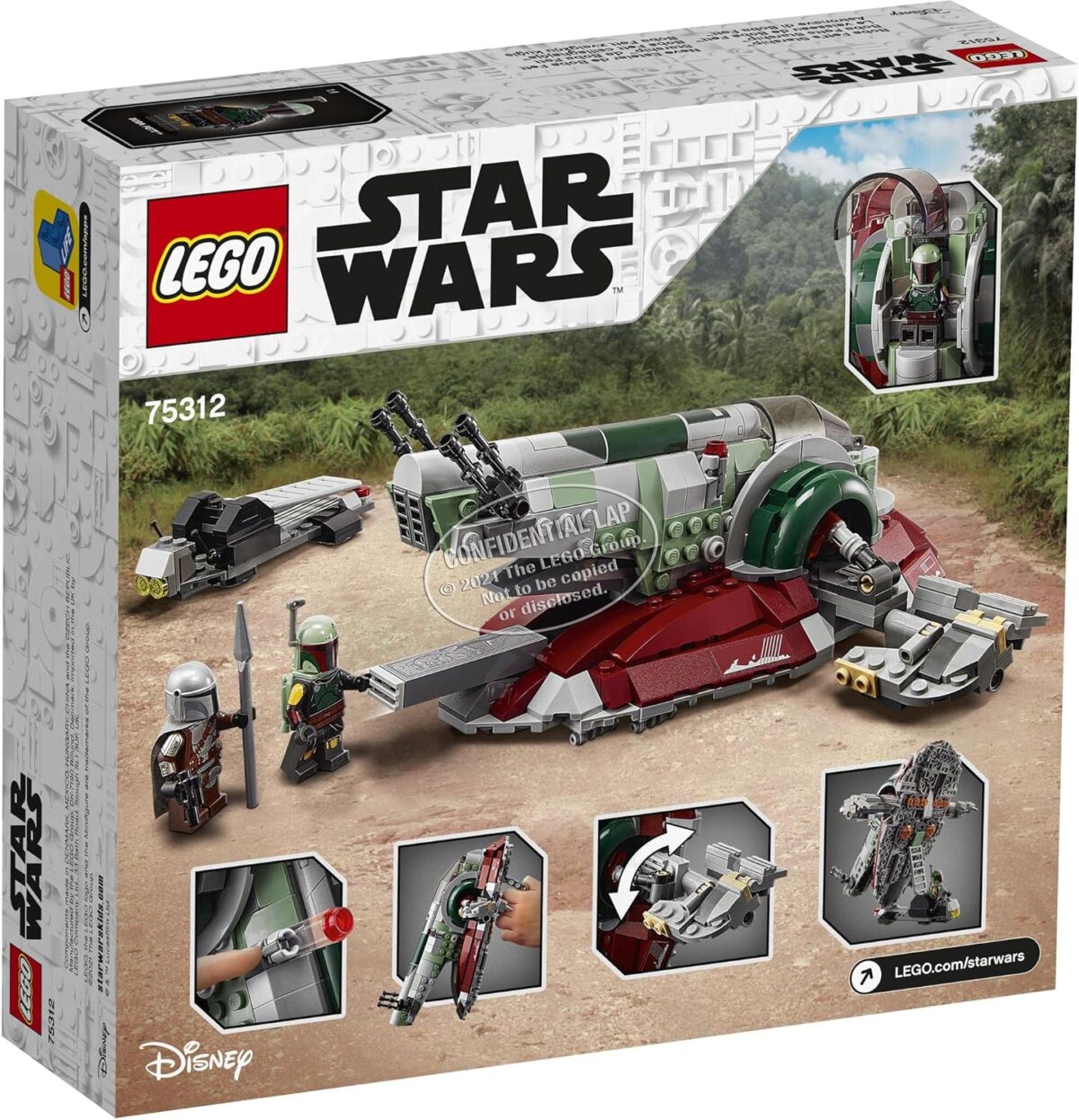 LEGO Star Wars Boba Fett’s Starship 75312 Building Toy for Kids Age 9+, Mandalorian Model Set with 2 Minifigures LEGO Star Wars Boba Fett’s Starship 75312 Building Toy for Kids Age 9+, Mandalorian Model Set with 2 Minifigures