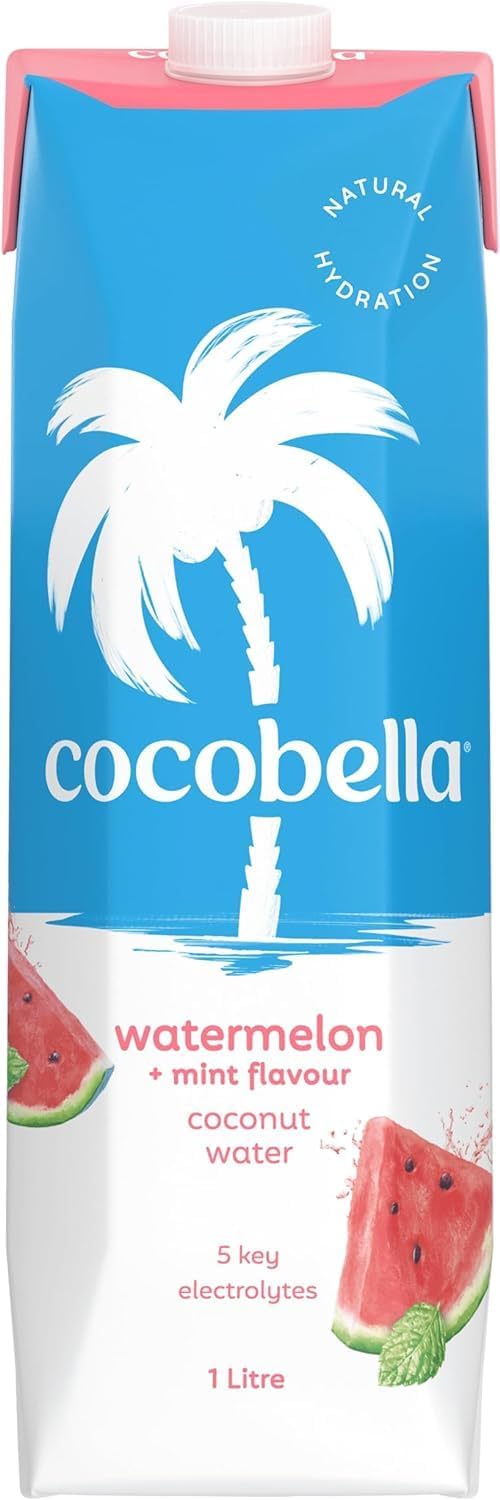 Cocobella Coconut Water & Watermelon Mint 6 X 1L [x4]