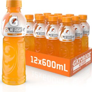 Gatorade No Sugar Orange Sports Drink 12 x 600ml [x3]