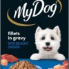 MY DOG Adult Wet Dog Food Chicken Supreme With Cheese Select Toppings 100g Tray, 36 Pack [x2]
