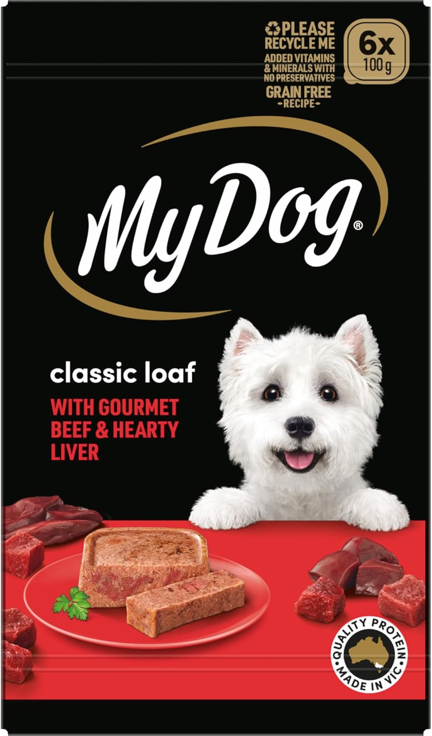 MY DOG Adult Wet Dog Food Chicken Supreme With Cheese Select Toppings 100g Tray, 36 Pack [x2]