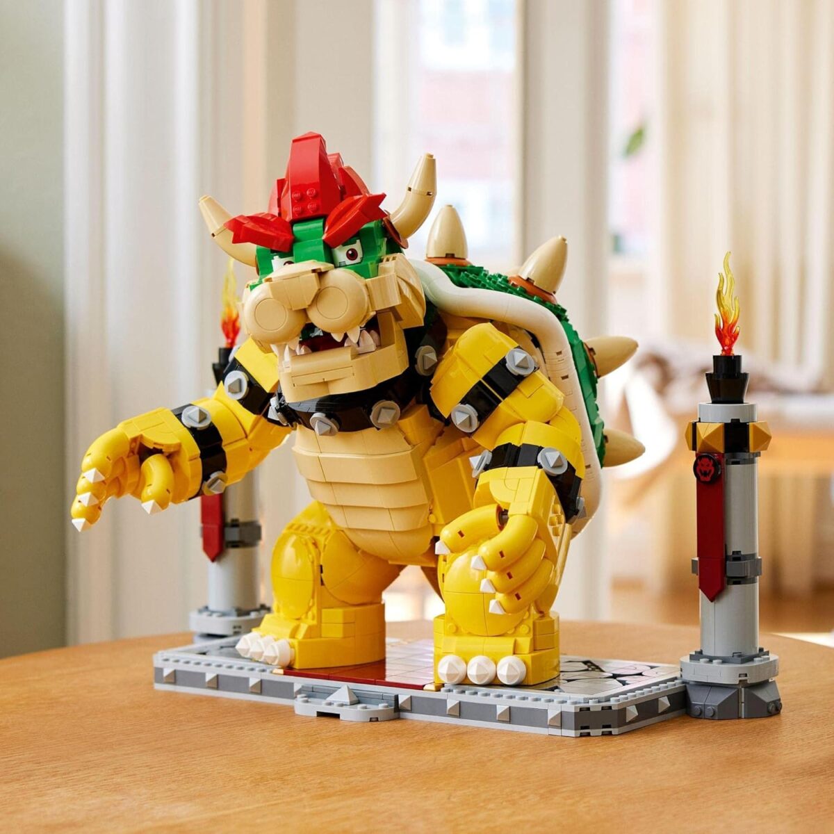 LEGO® Super Mario™ The Mighty Bowser™ 71411 Building Kit;Treat for Adult Fans;Features Button-Activated Head-and-Neck Movement and a Fireball Launcher,Plus a Battle Platform for Display LEGO® Super Mario™ The Mighty Bowser™ 71411 Building Kit;Treat for Adult Fans;Features Button-Activated Head-and-Neck Movement and a Fireball Launcher,Plus a Battle Platform for Display